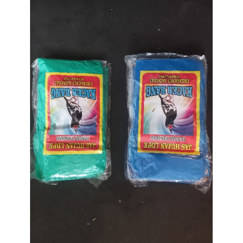 Jas hujan plastik atasan/ jas hujan ponco/jas hujan merek kacerbang