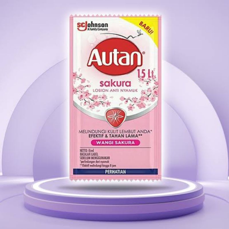 Autan Sakura Lotion Anti Nyamuk 6Ml Isi 12Pcs | Lotion Autan Sakura Anti Nyamuk Sachet | Cream Nyamu