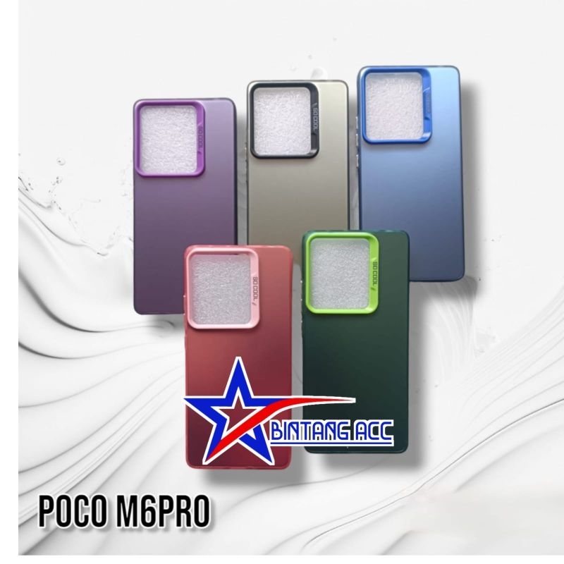 Case Imd Poco M6 Pro 4g Hybrid Plate Hologram Silikon