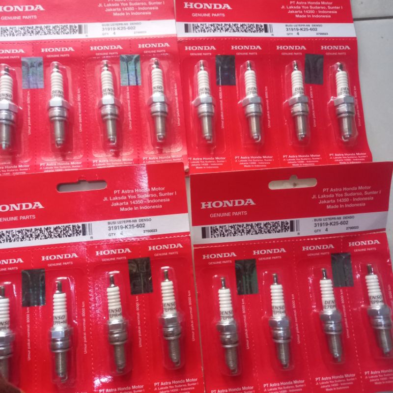 Busi motor honda matic injeksi k25 denso AHM
