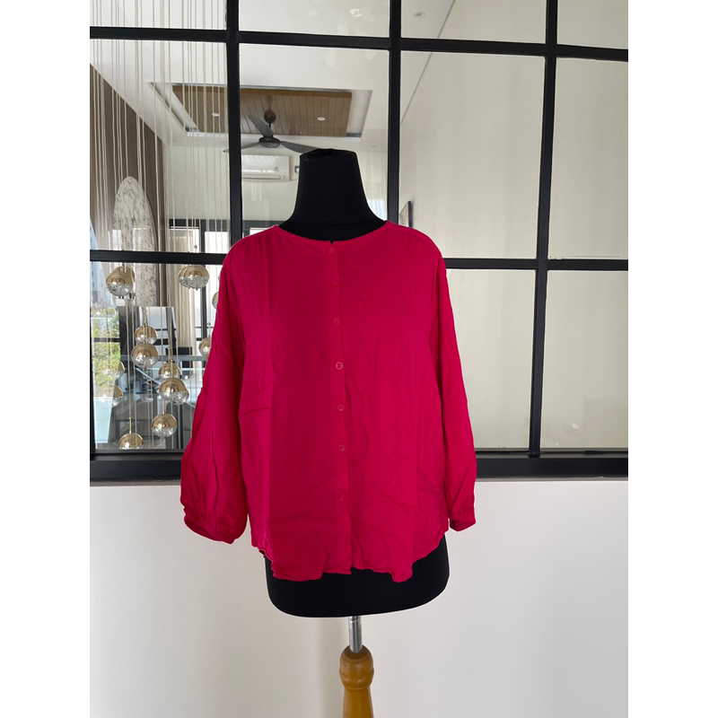 RAYON BLOUSE FUSHIA