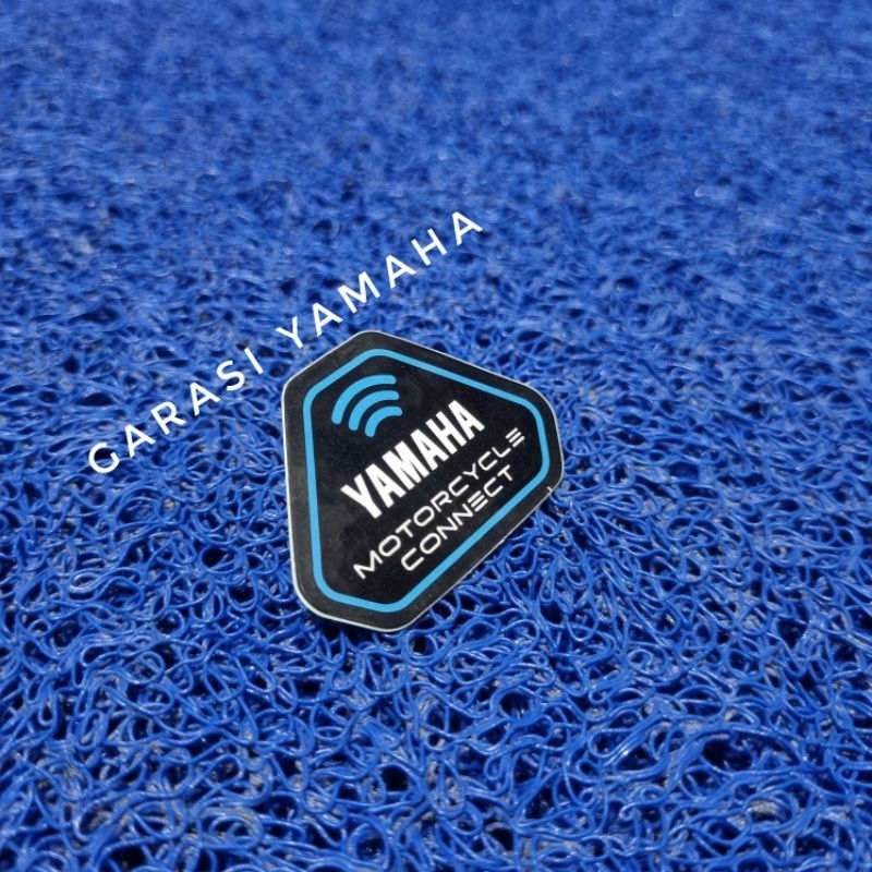 Stiker yamaha connected sticker motorcycle nmax connected logo yamaha connect logo connected