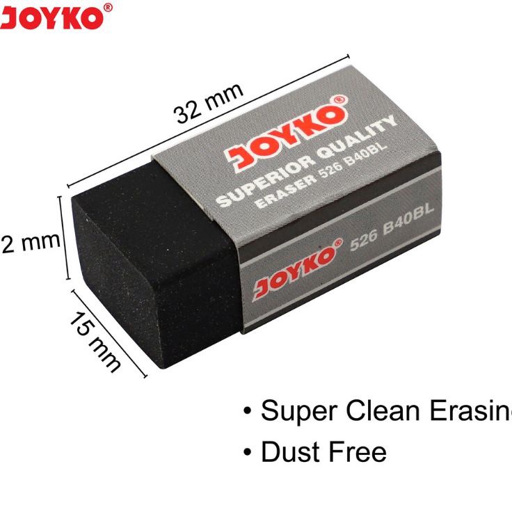 

Harga Promo Penghapus Joyko Kecil Hitam B4BL 1pak4pcs