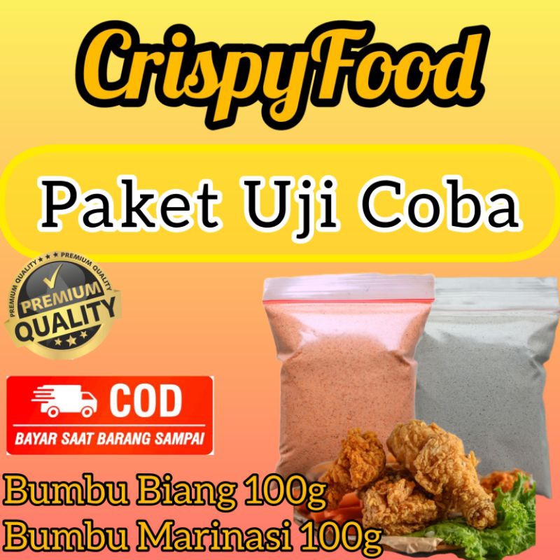 

Paket Uji Coba Tepung Biang Dan Bumbu Marinasi Crispyfood 200g
