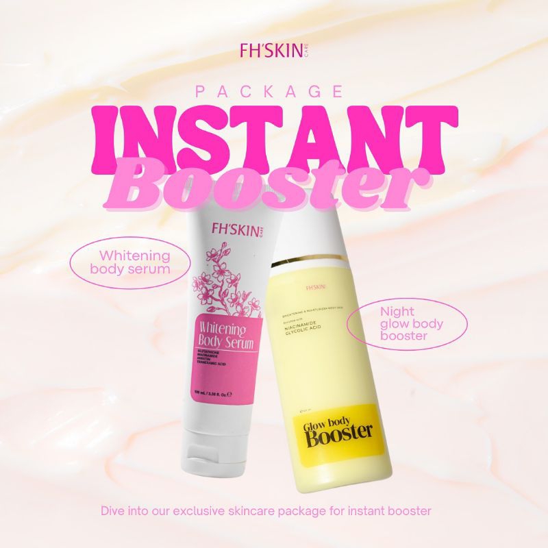 FhSkin Paket Booster BPOM (Night Glow Booster+ Whitening Body Serum)