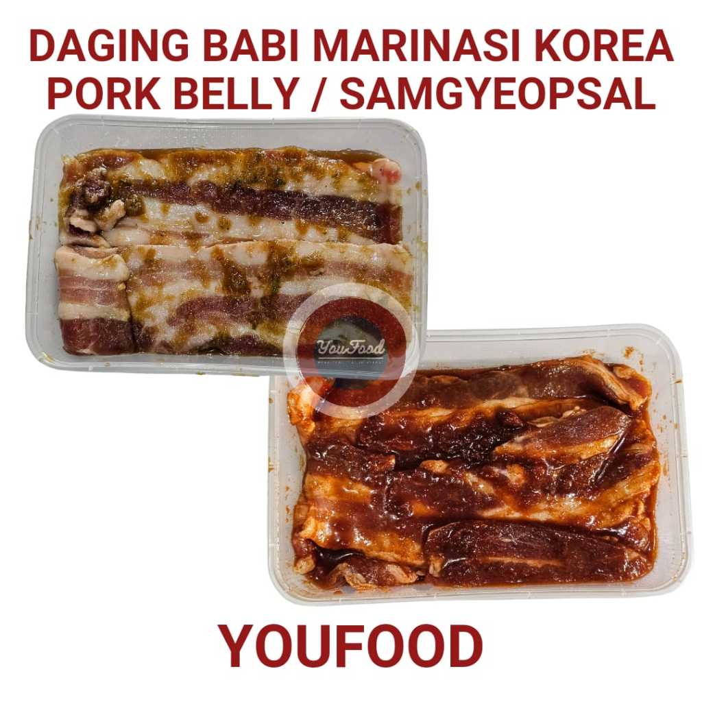Daging Babi Marinasi Korea / Samgyeopsal Pork Belly Marinade 250gr