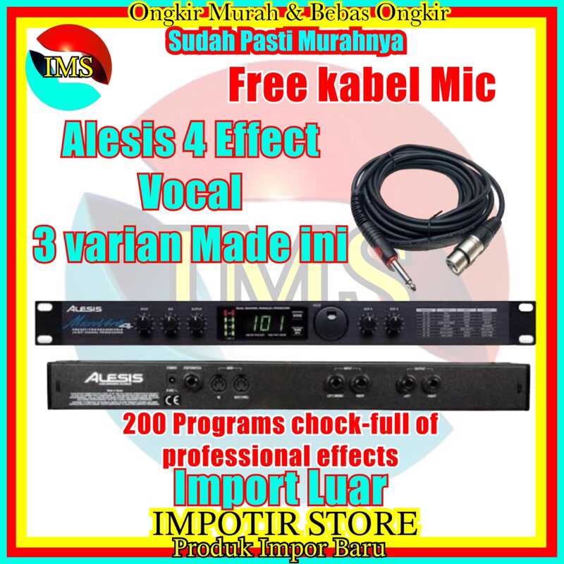 Efek Vokal Karaoke Alesis 4 200 programer Audio kuping besi Original import