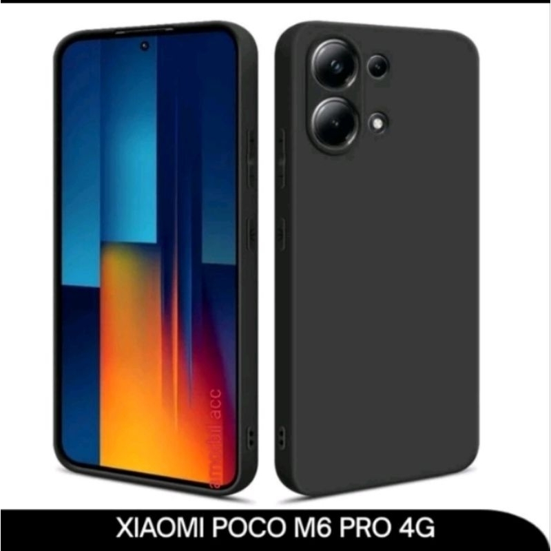 SOFTCASE FULL BLACK REDMI NOTE 13 4G,REDMI NOTE 13 PRO 5G, POCCO M6 PRO 4G CASING PRO KAMERA