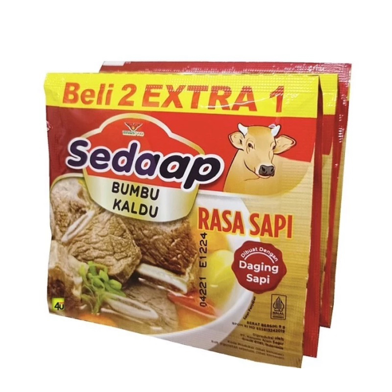 

Bumbu penyedap masakan merk SEDAAP 18 pcs × 9 gr [HARGA 1 RENTENG] bumbu penyedap / sedaap