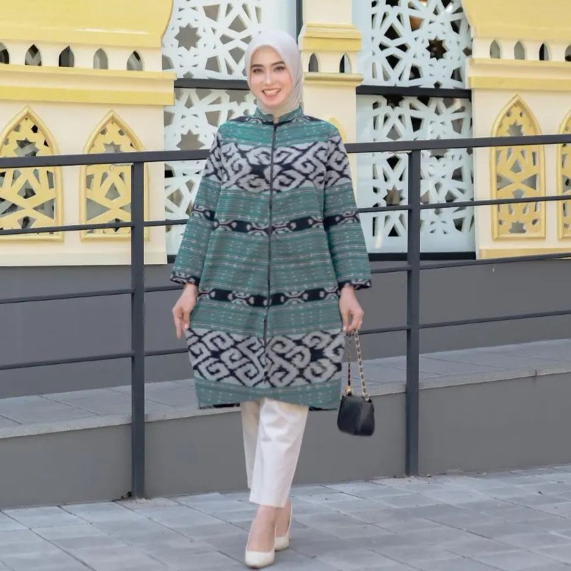 Tunik Wanita Tenun Etnik Baju Tenun Wanita Tenun Tradisional Motif Toraja
