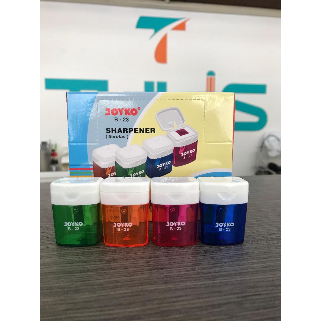 

JOYKO SHARPENER SERUTAN RAUTAN PENCIL PERUNCING B-23 PER PCS / LUSIN