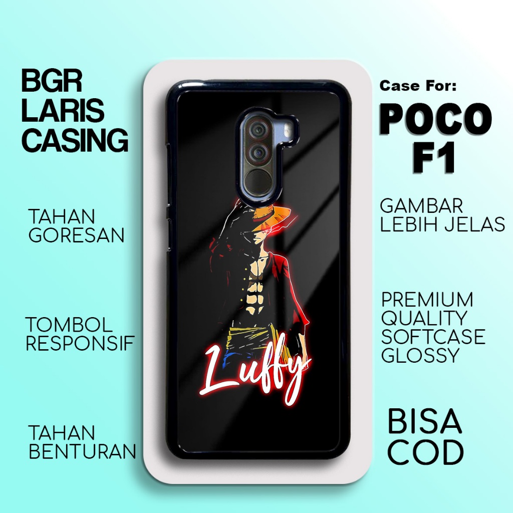 Case Poco F1 Terbaru - Poco F1- Motif Anime Cute - Hardcase Premium Glossy - Softcase Hp Poco Bgr La