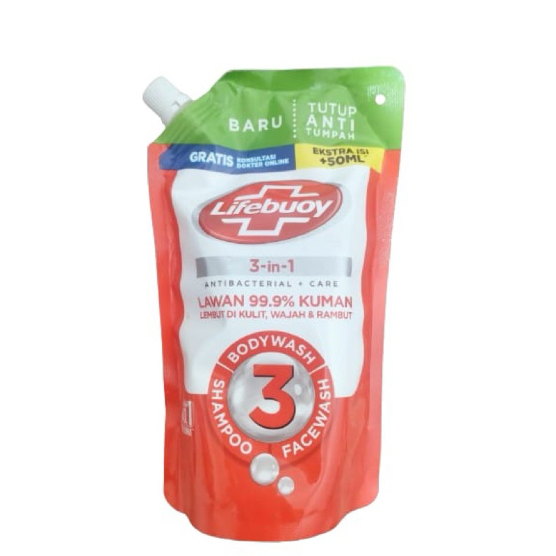 Lifebuoy 3 in 1 (body wash, shampoo, hand wash) 450ml