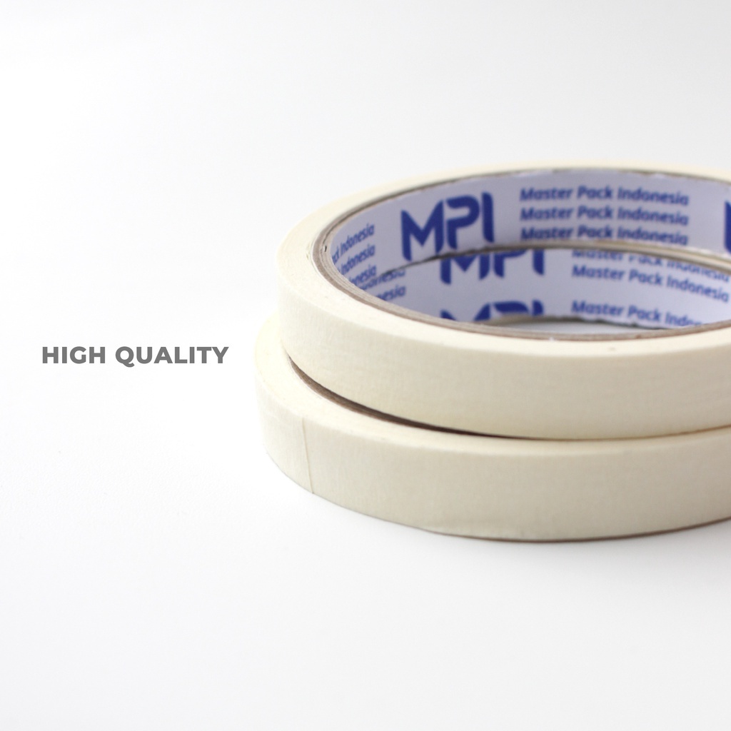 

Termurah!!! Lakban Kertas 12 mm x 12 Meter - Masking Tape 12 x 12