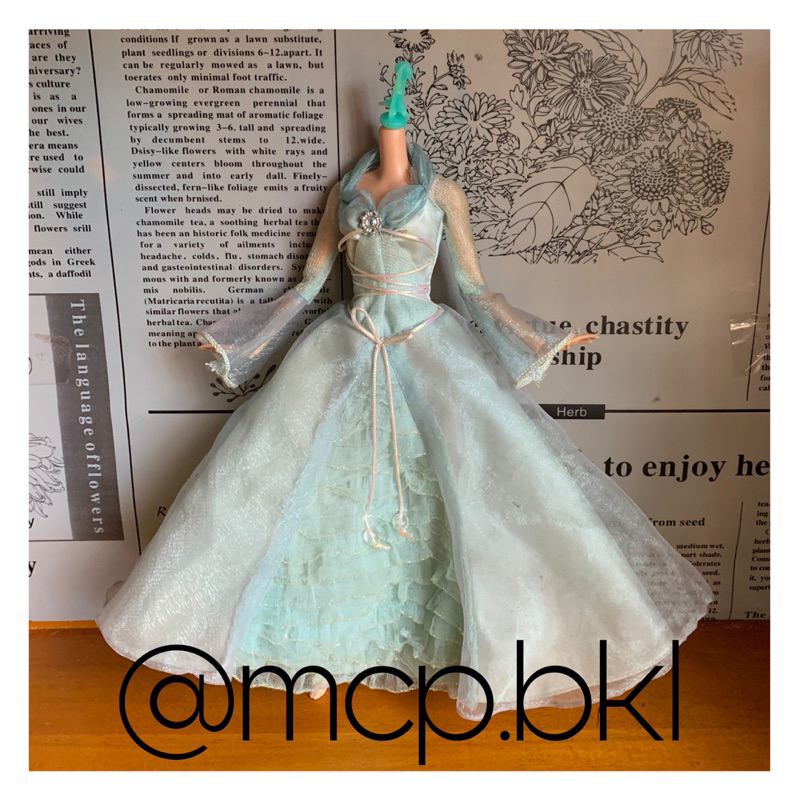 (Dress Only) Barbie and the magic of pegasus Queen Rayla Dress Preloved