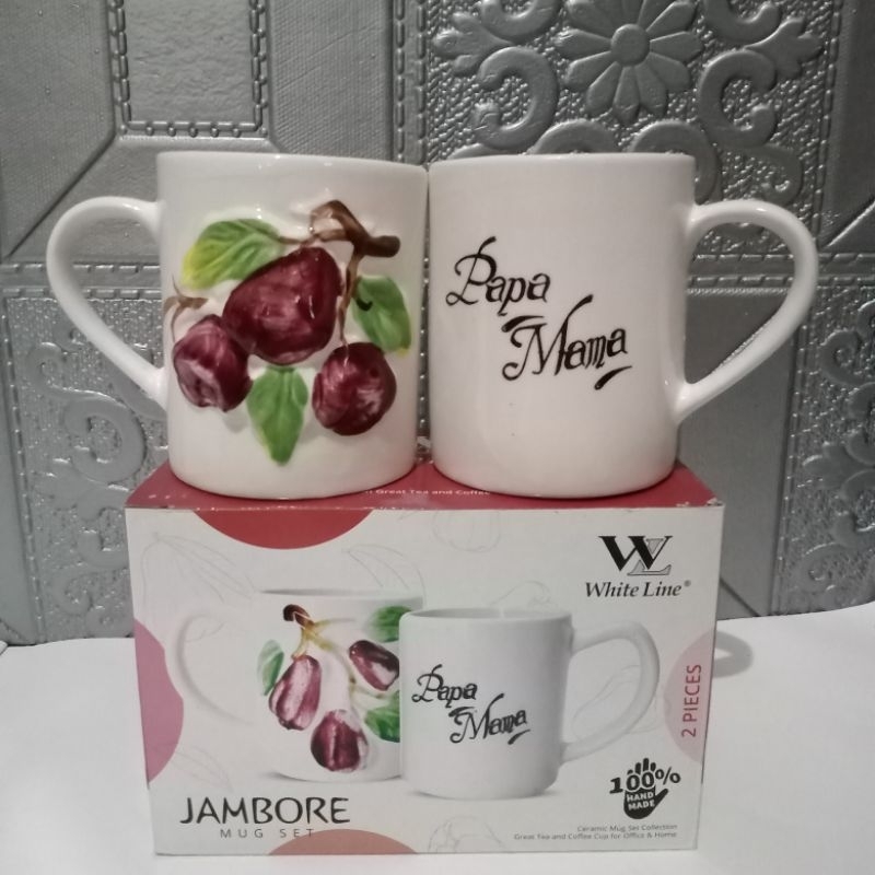 Gelas Mug Set papa mama