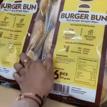 

Madam Bun roti burger 1 karton isi 12 pack