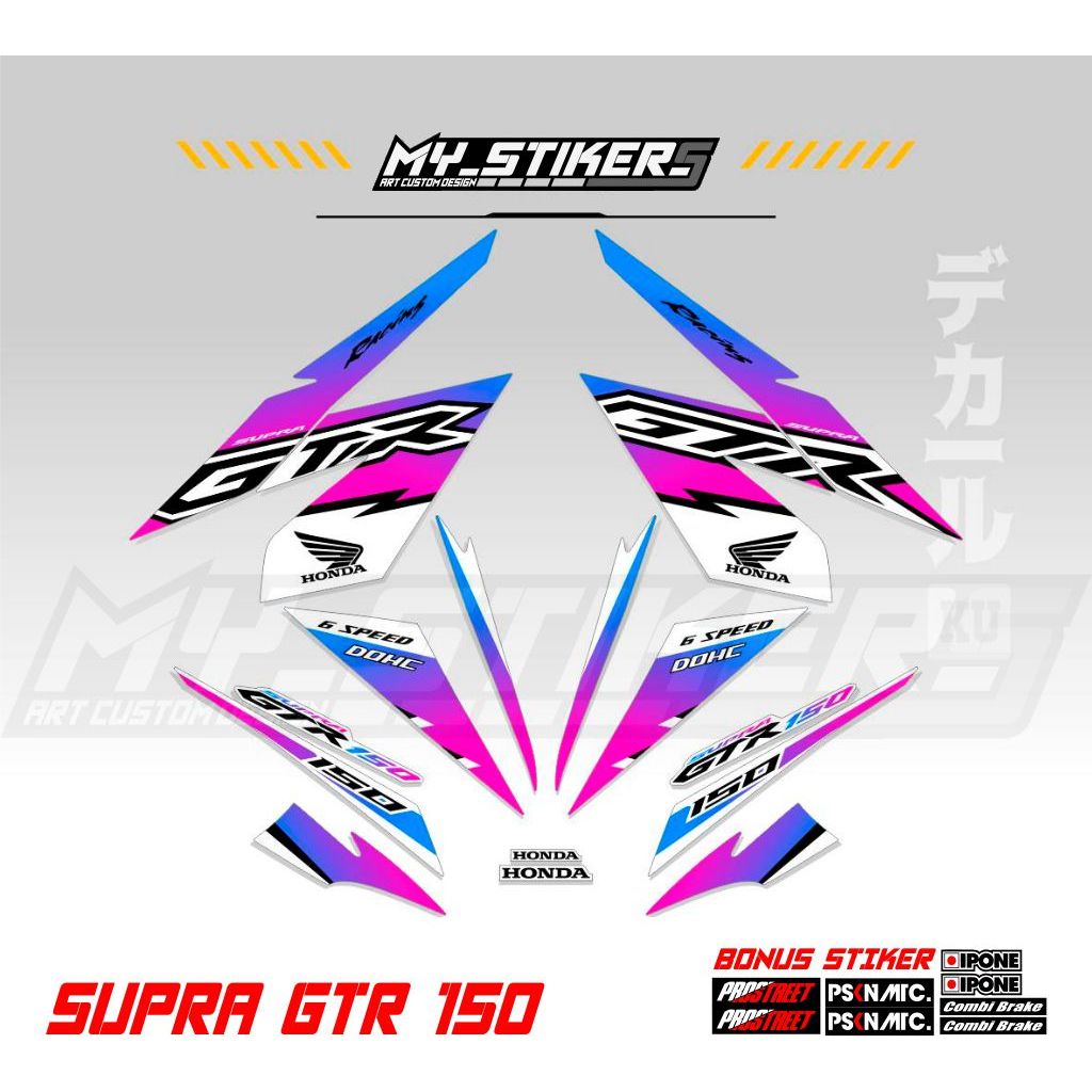 Striping SUPRA GTR 150 MALAYSIA/HONDA WINNER150 MALAYSIA-VIATNAM-THAILAD/HONDA GTR 150