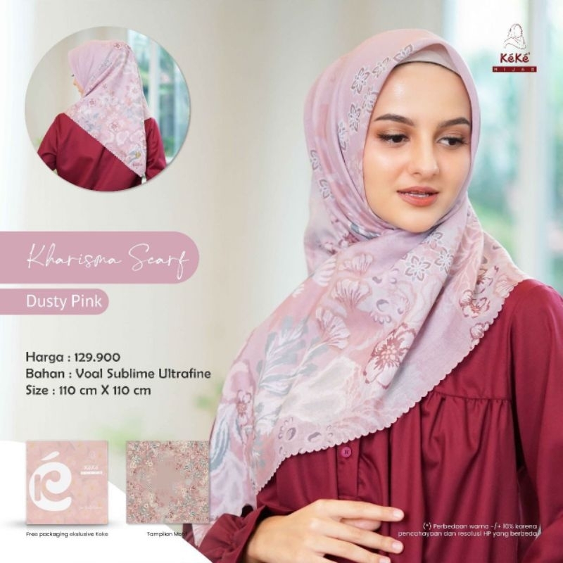 Kerudung, Hijab Segi empat, Hijab, Hijab Segi empat Keke , Kharisma Scraf
