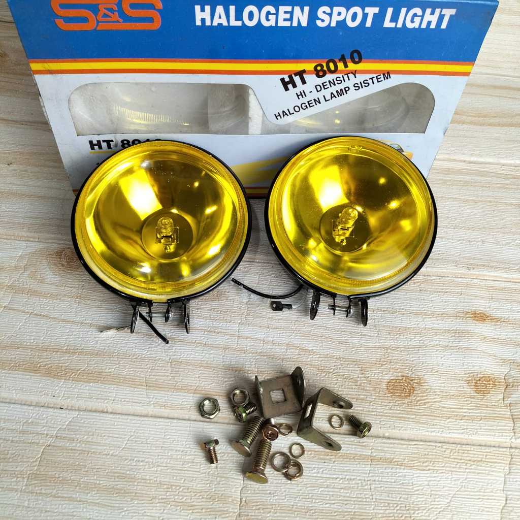 Lampu Tembak Sorot Kabut Fog Lamp Bulat  2 pcs Motor Mobil Truk universal