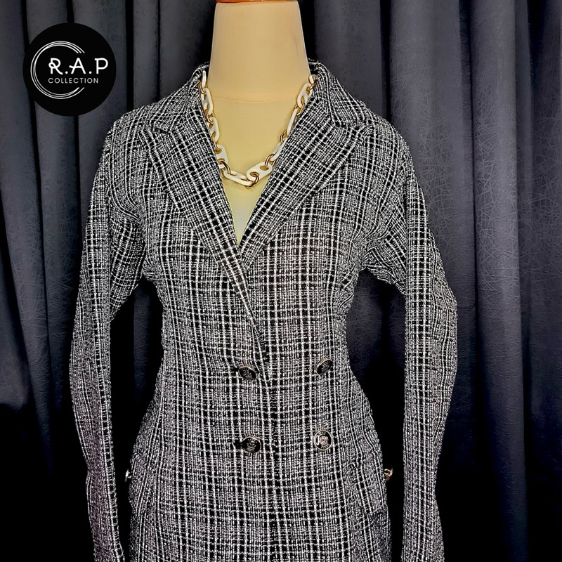 Blazer One Set Tweed Premium, Blazer Formal/ Semi Formal, Blazer Korea