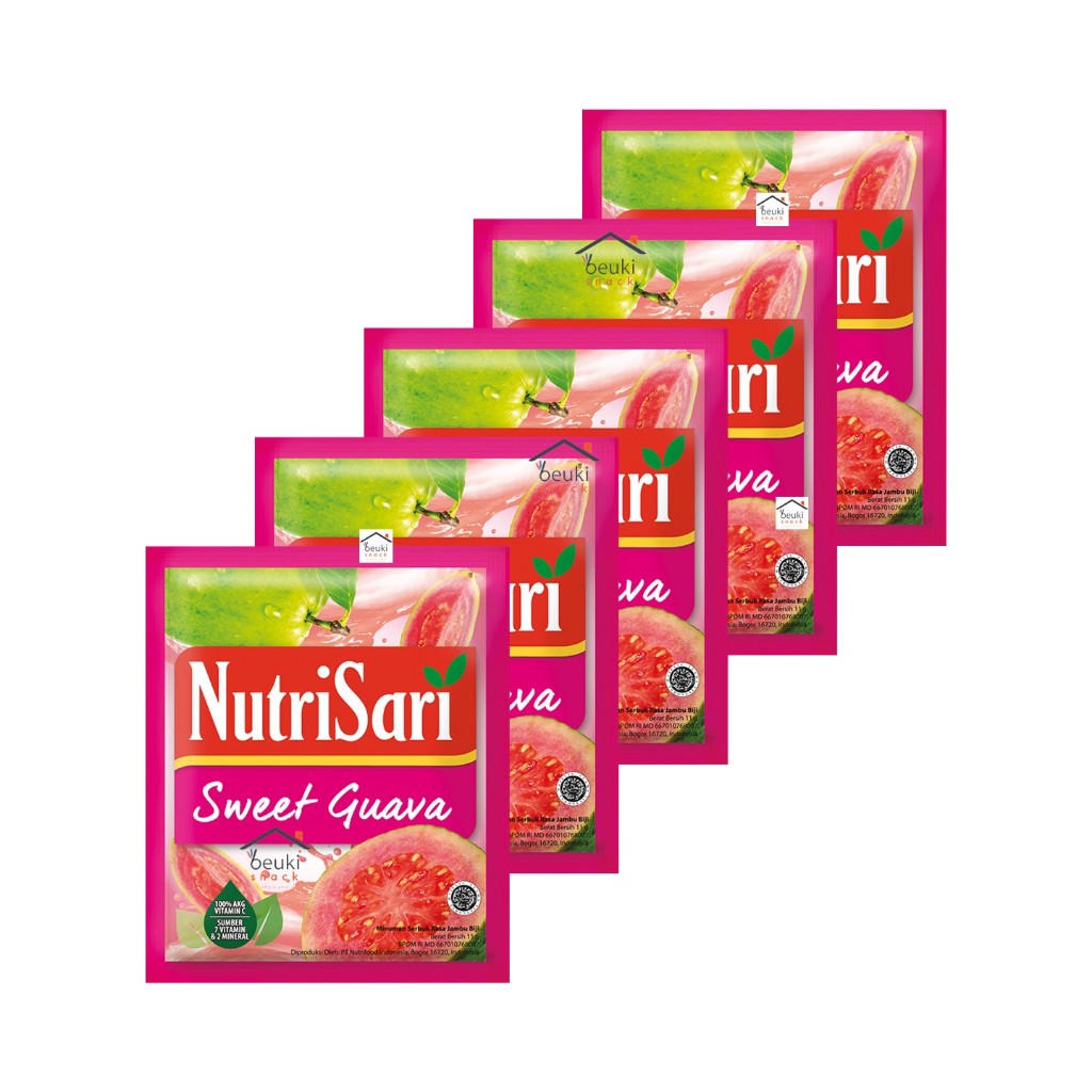 

5PCS NutriSari Sweet Guava Minuman Bubuk Rasa Jambu Biji