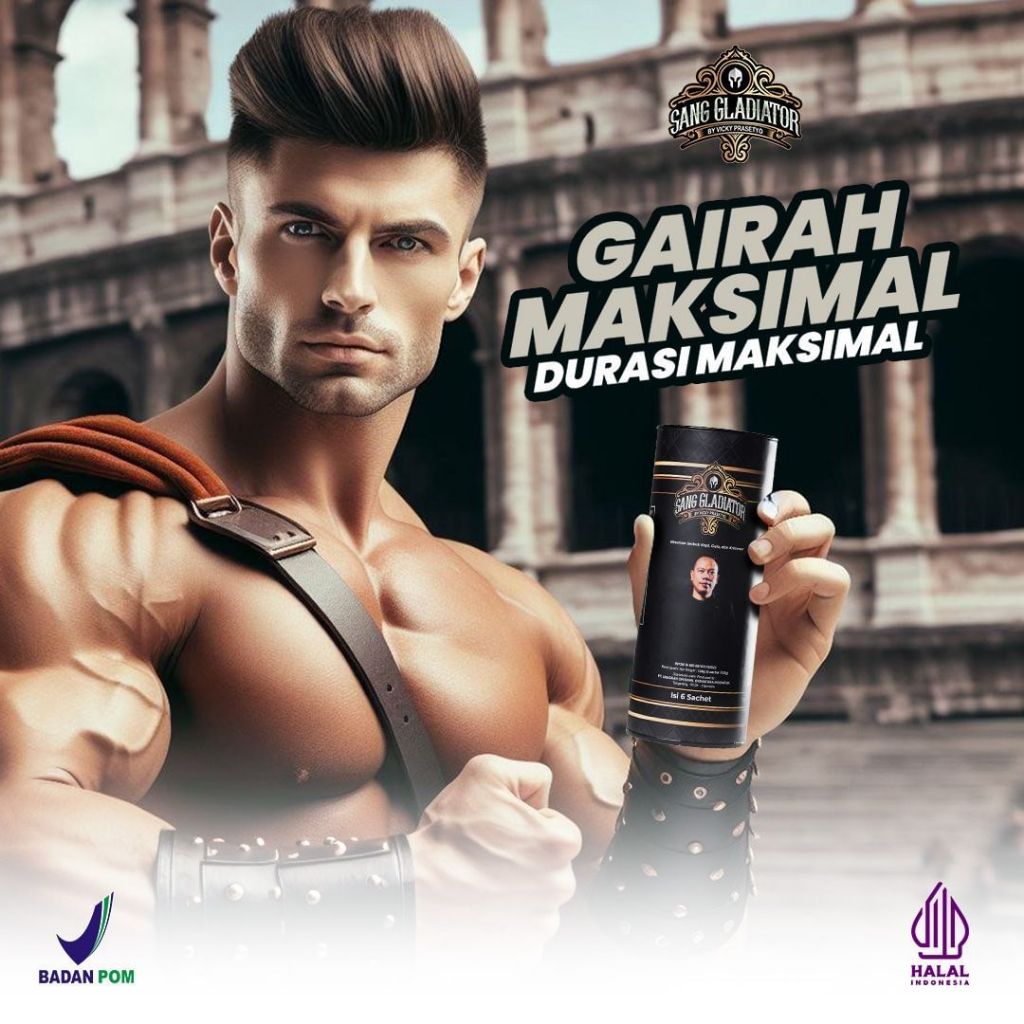 

KOPI SANG GLADIATOR KOPI STAMINA TAHAN LAMA BY VICKY PRASETYO - HALAL DAN BPOM