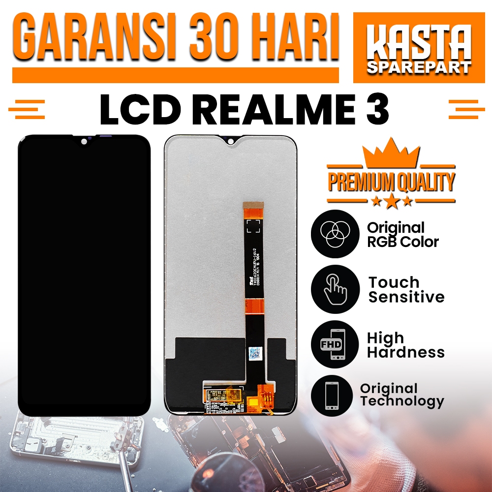 【LCD ORIGINAL】LCD REALME 3 LCD TOUCHSCREEN FULLSET KUALITAS ORI 100%