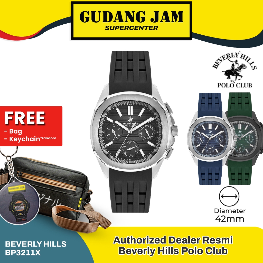 Jam Tangan Pria Polo Beverly Hills BP3211X