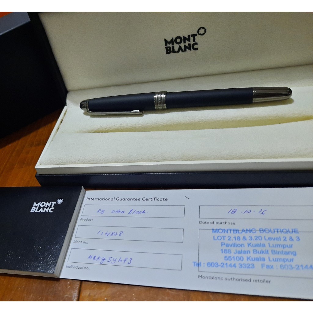 

Pulpen Montblanc Limited Edition Ultra Black Ruthenium Rare item