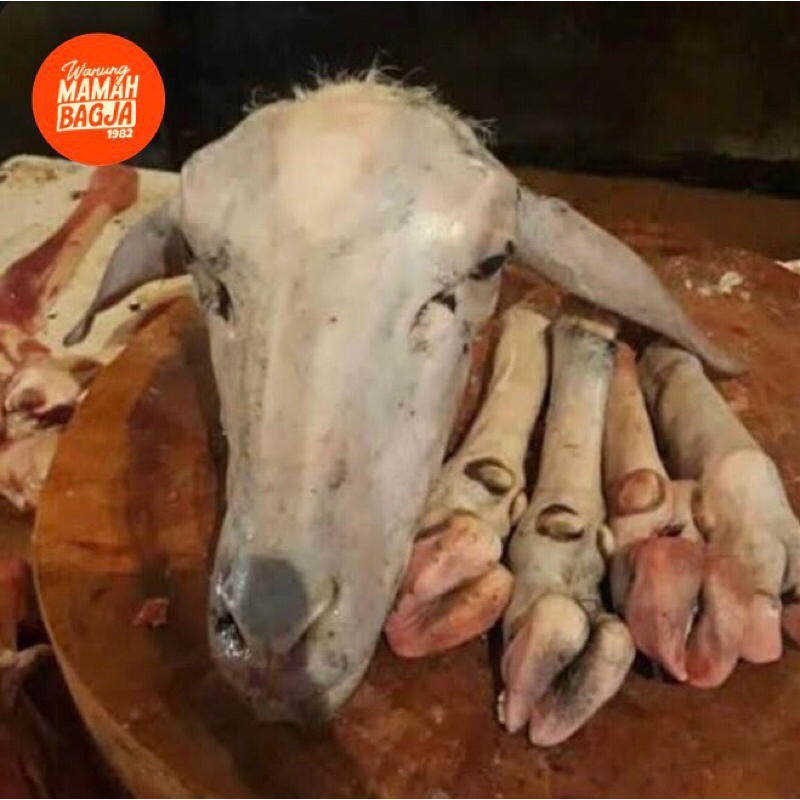

KEPALA KAMBING 2kg lebih fresh(plus sudah dibakar )