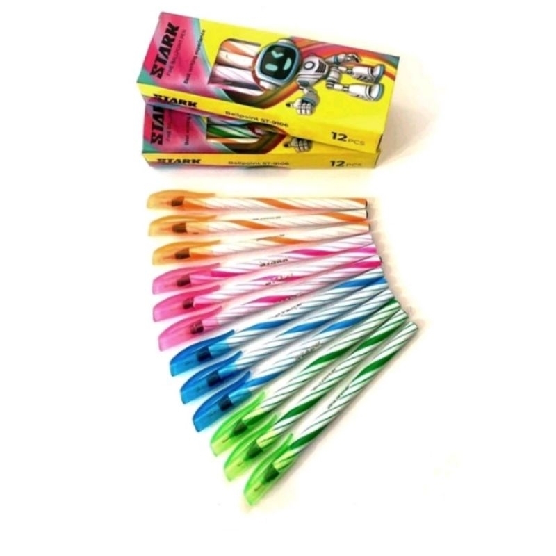 

(isi 12 pcs/per lusin) Pulpen Ulir atau pen bolpen harga grosir