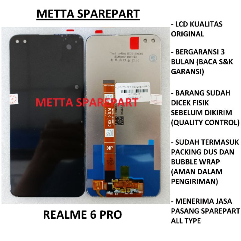 Original OEM LCD Touchscreen Realme 6 Pro (RMX2061 / RMX2063)