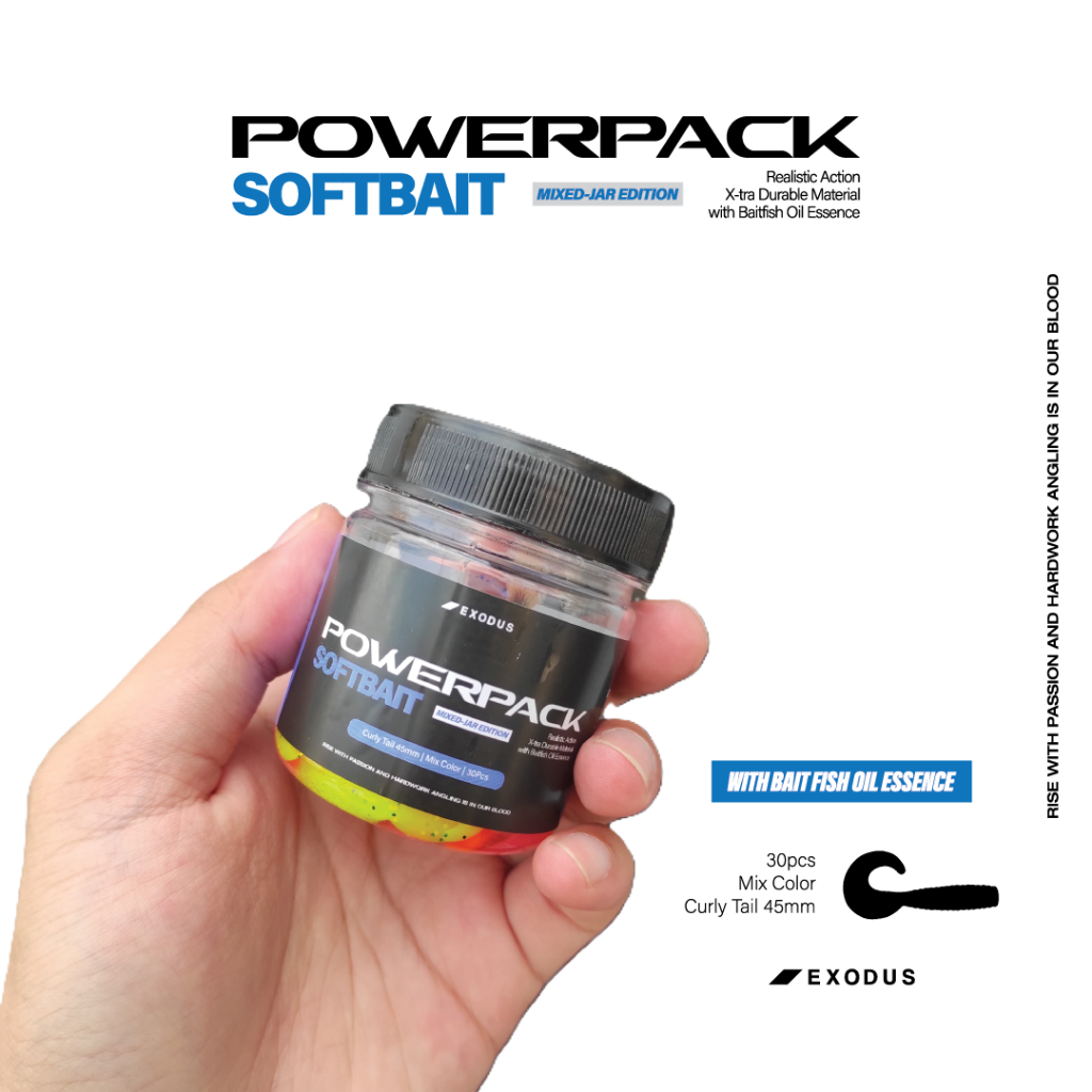 Softlure Exodus Power Pack - Curly Tail 45mm & 55mm | Soft Plastic Lure