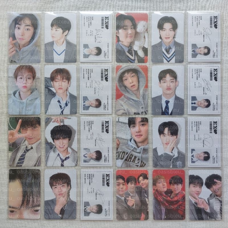 [OFFICIAL] EXO XUMIN, SUHO, BAEKHYUN, CHEN, CHANYEOL, KYUNGSOO / D.O., SEHUN PHOTOCARD SET SG24 SG20