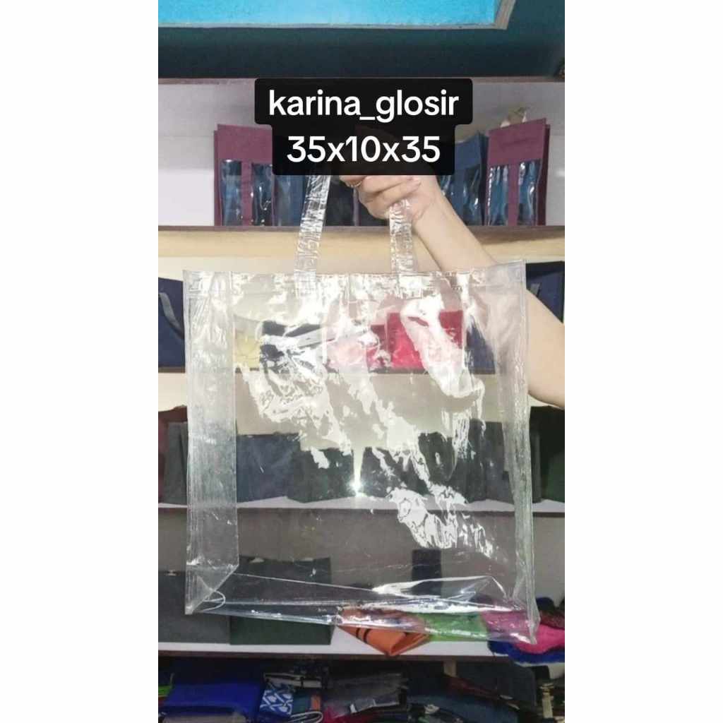 

TAS TOTE MIKA HAMPERS MINI SIZE,Hand Bag Mika bening