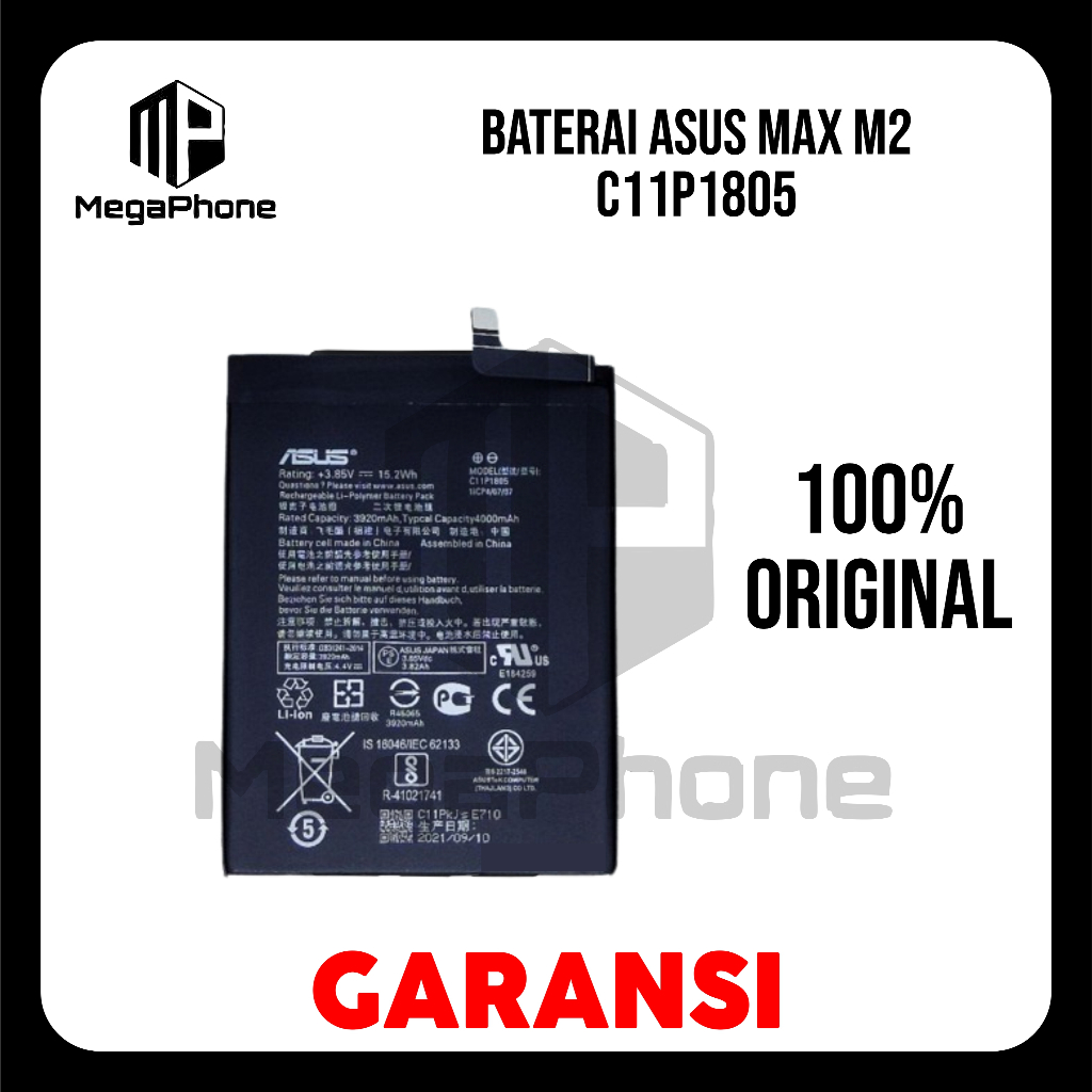 BATERAI ASUS MAX M2/ C11P1805 ORIGINAL