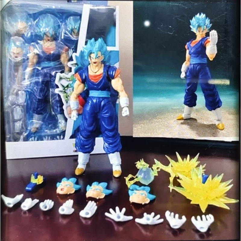 action figure shf dragon ball vegito god blue