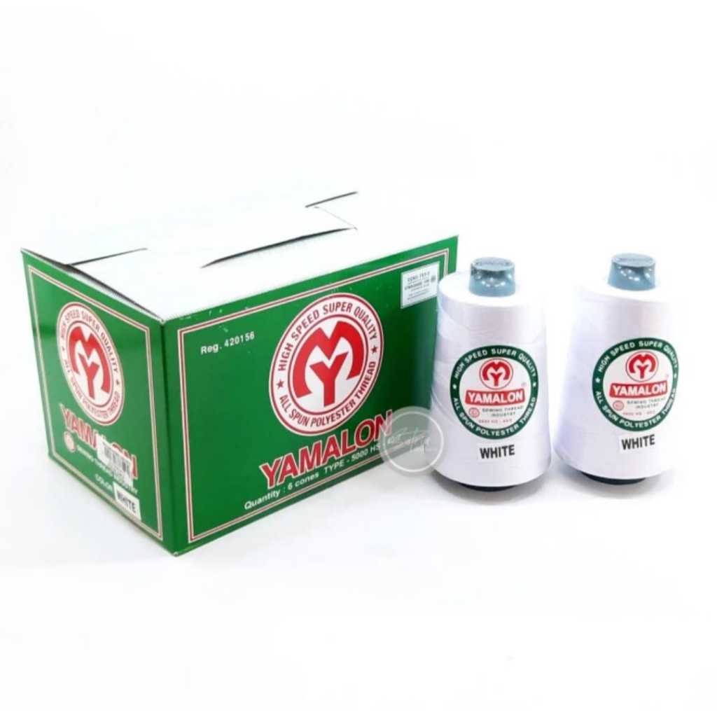 Benang Jahit Yamalon 5000 Yard - Putih