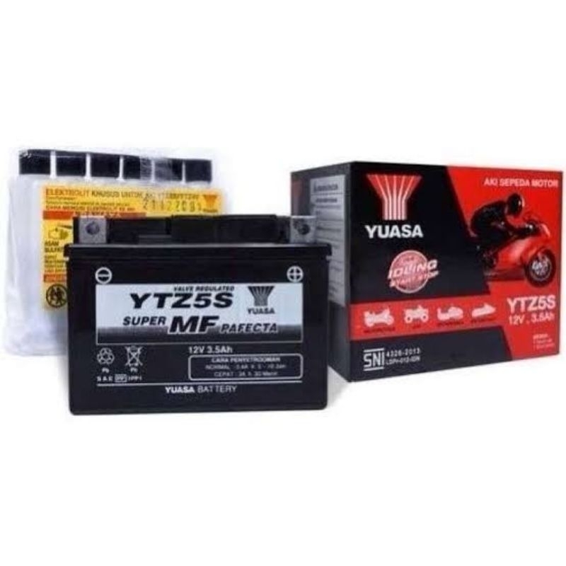 (COD)AKI KERING MOTOR YUASA GTZ5S ORIGINAL