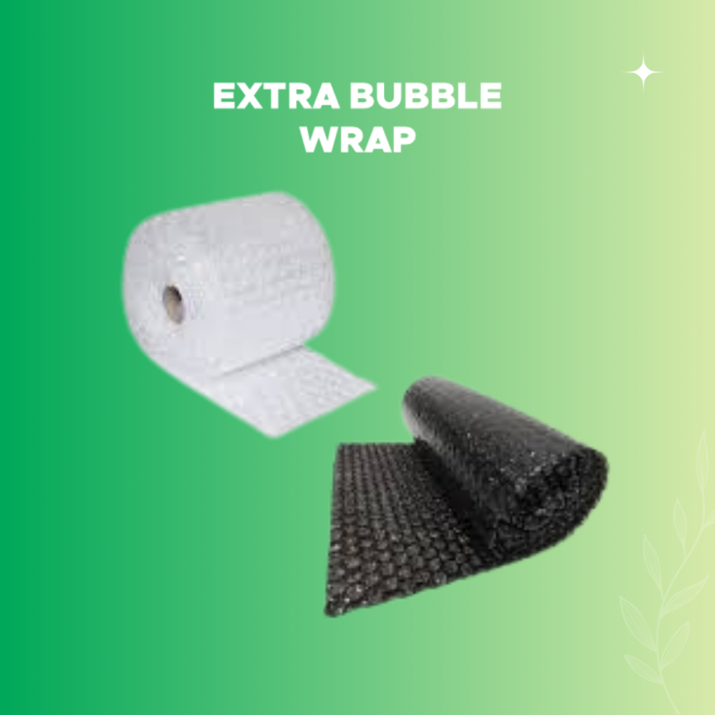 

EXTRA KEAMANAN BUBBLE WRAP / PLASTIC WRAPPING | TAMBAHAN PACKING
