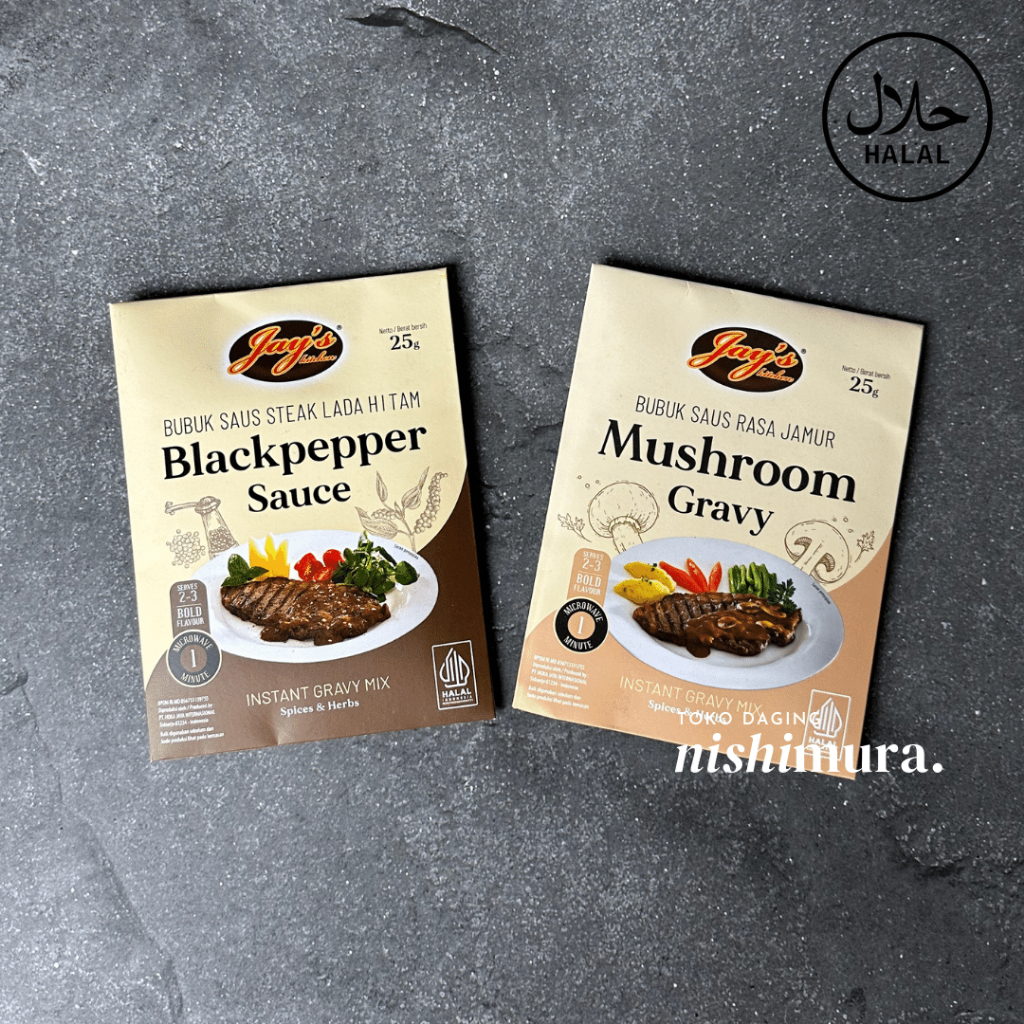 

Mushroom Sauce / Blackpepper Gravy Steak Saus Blackpaper Jamur - Jays - Nishimura Nishimurashop