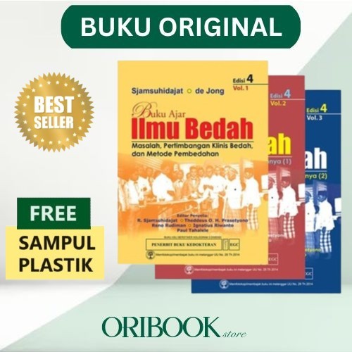 ORIGINAL BUKU AJAR ILMU BEDAH EDISI 4 - SJAMSUHIDAYAT DE JONG - FREE SAMPUL