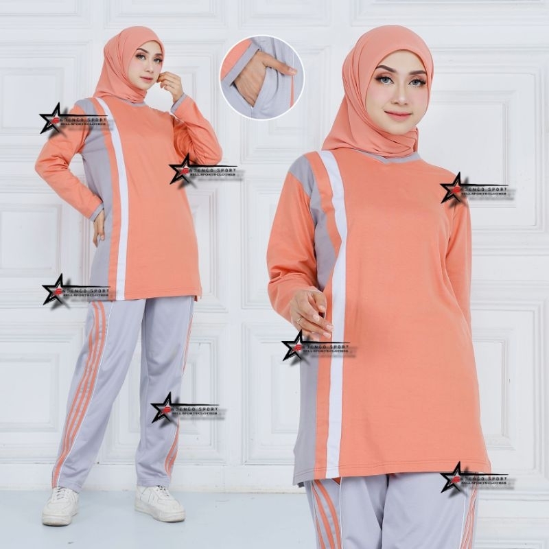 Setelan Baju Olahraga Muslimah / setelan baju Olahraga Wanita