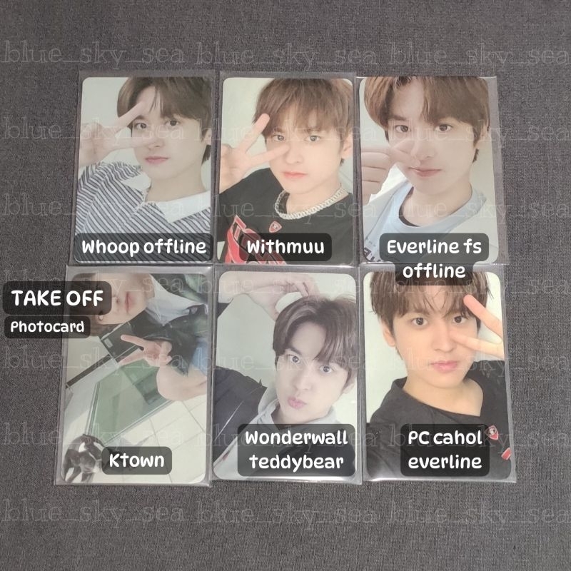 [READY] OFFICIAL iKON Chanwoo TAKE OFF ERA photocard PC Jung Chanu Chan Everline Withmuu Wonderwall 
