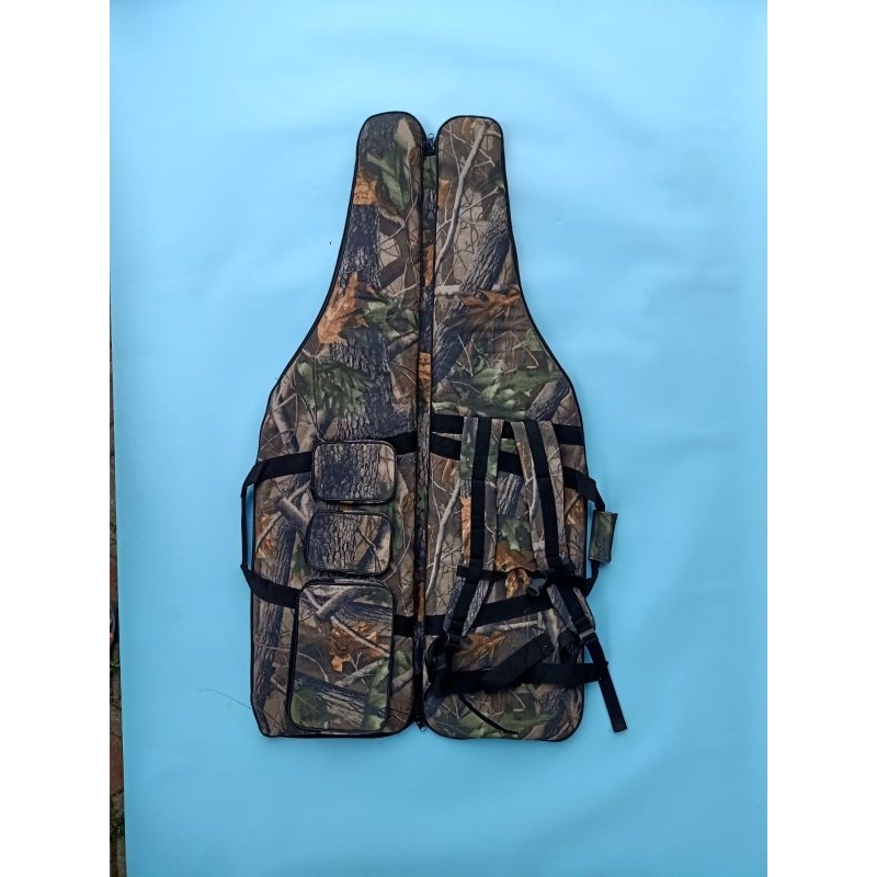 Tas ransel hunting - Tas senapan 3 saku camo tebal