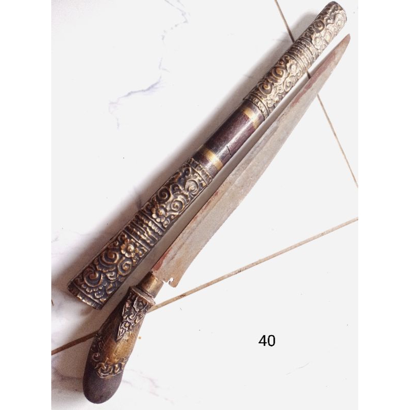 keris Bali panjang bilah 40 cm kuno
