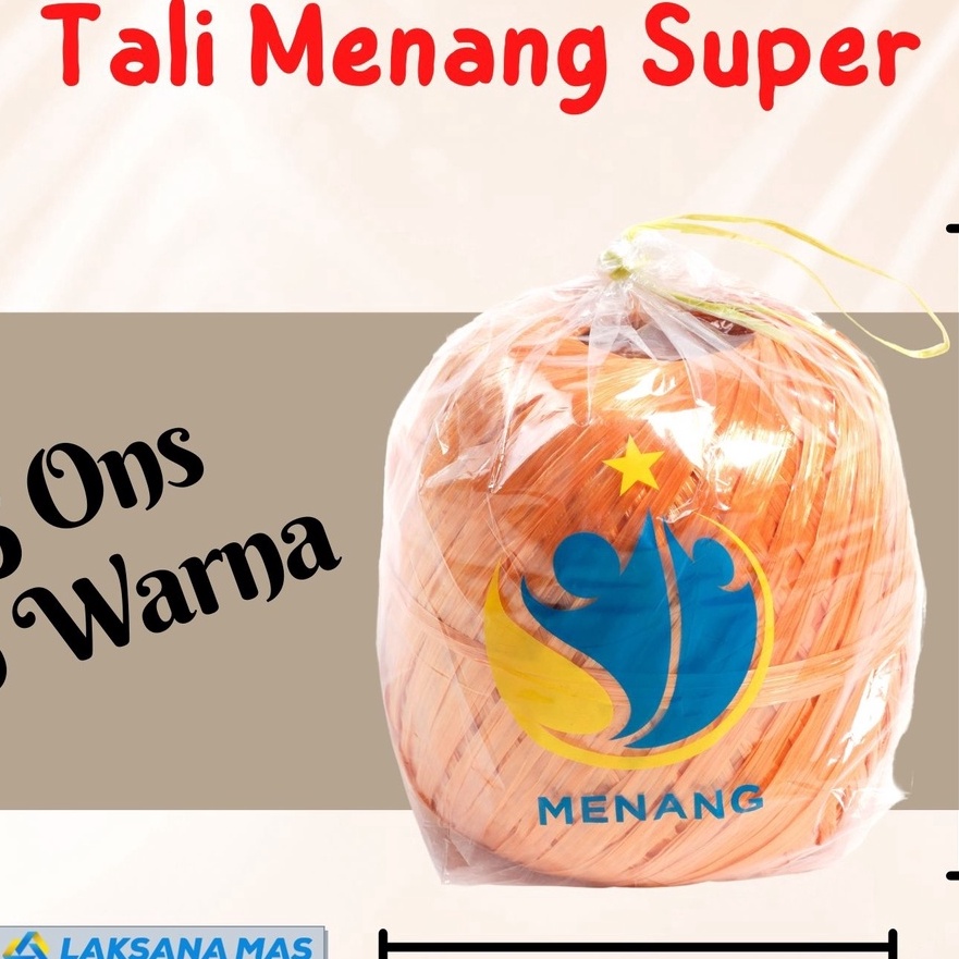 

Promo Tali Rafia Plastik Laksanamas Merek Menang Super Warna Oren di JakartaDepokTangerangBekasi