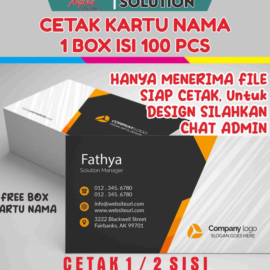 

Hematku KARTU NAMA 1 BOX ISI 1PCS 1 HARI SELESAI