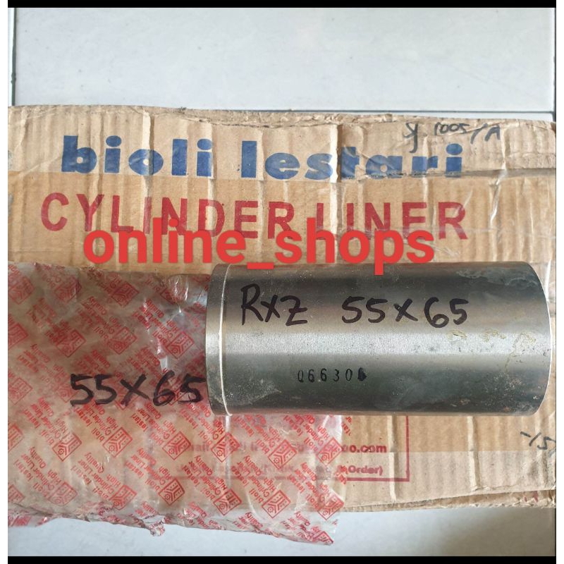 Cylinder liner foring boring rxz thunder 125 vario 150 verza ukuran lubang 55 luar 64 / 65 panjang 1
